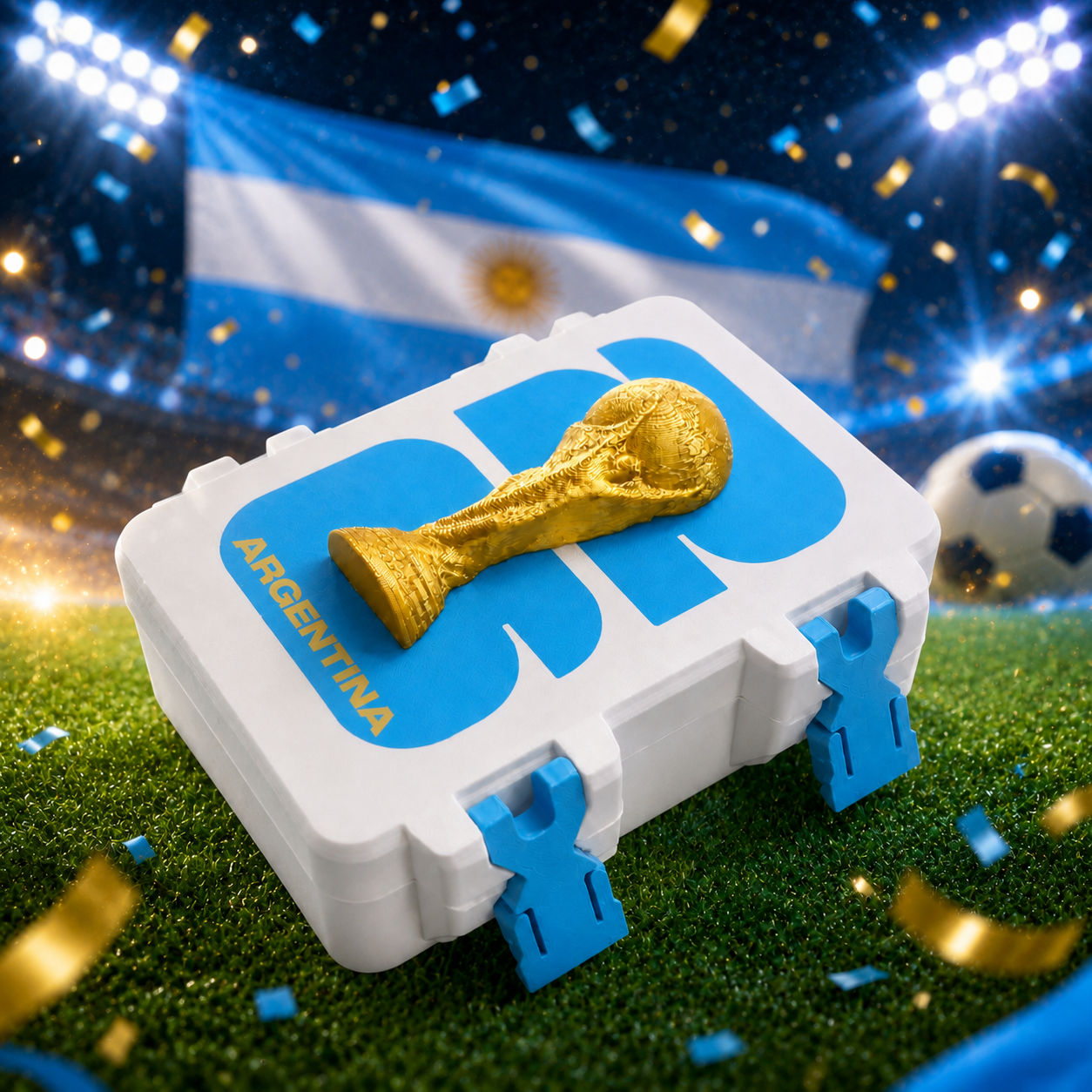 Caja para figuritas del Mundial