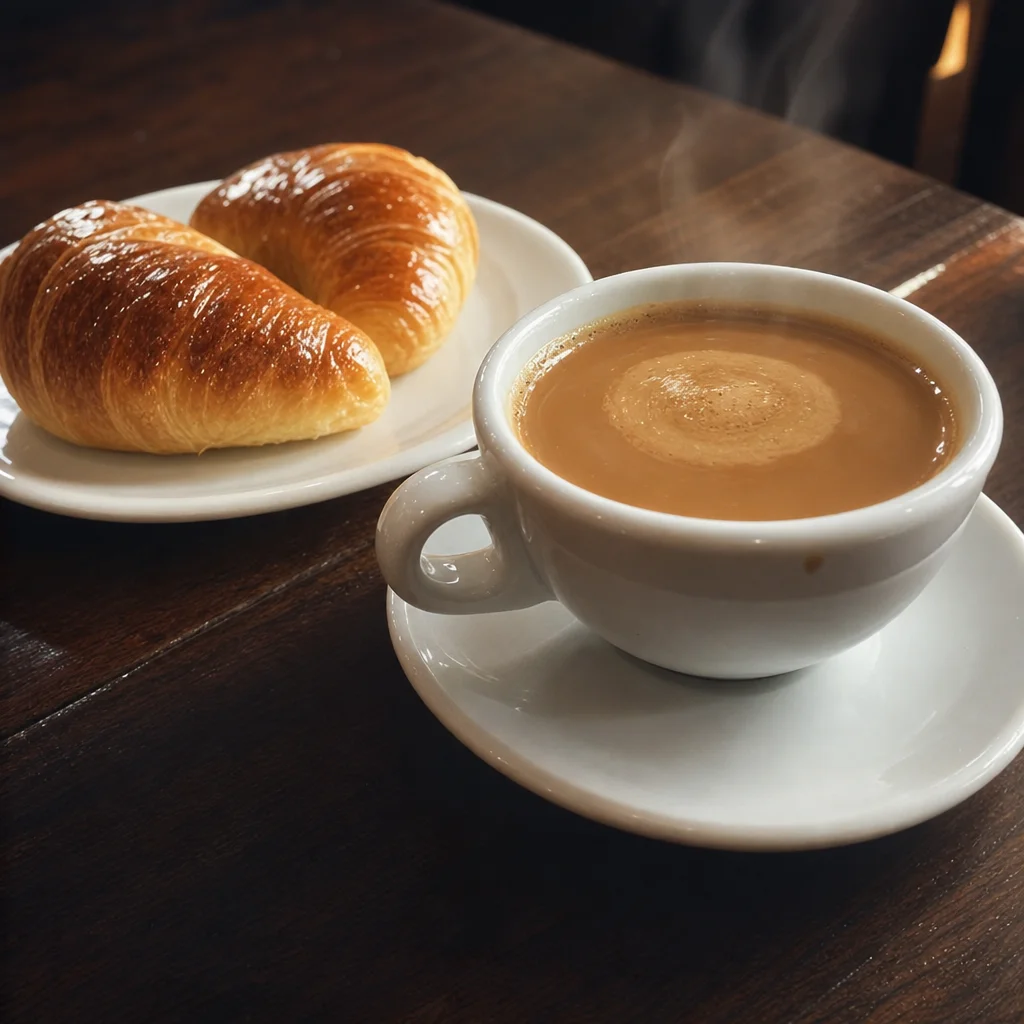 Cafe con leche 2 medialunas