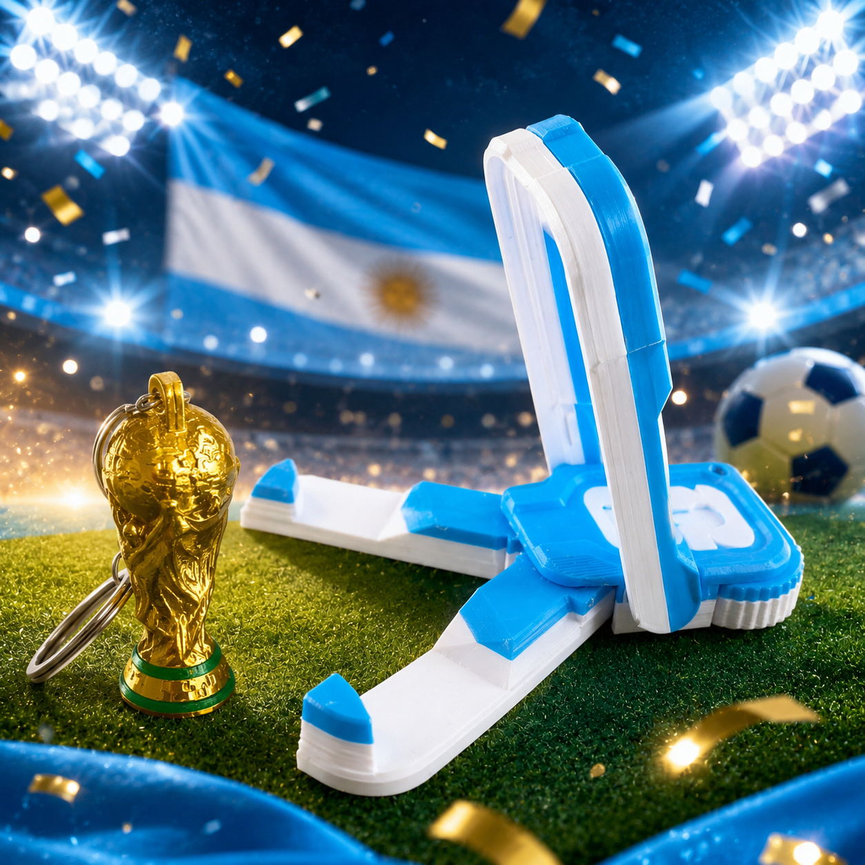 Soporte Plegable con llavero de regalo