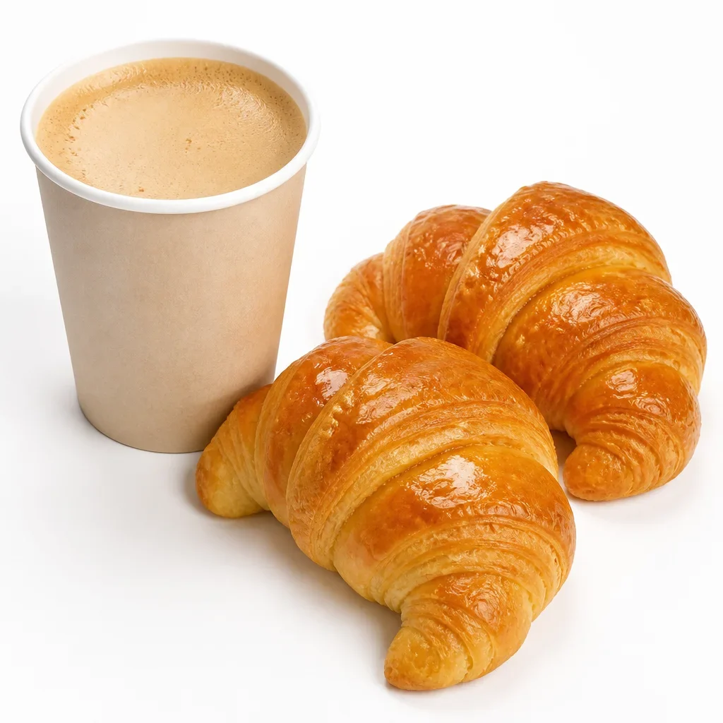 Cafe con leche 2 medialunas