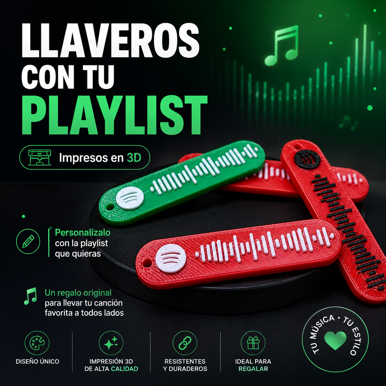 Llaveros Spotify